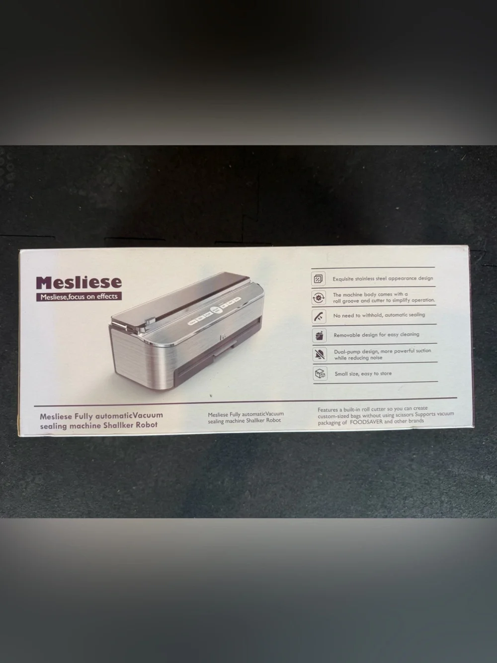 Mesliese Fully Automatic Vacuum Sealer, Shallker Robot